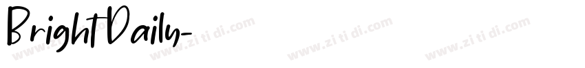 Bright Daily字体转换